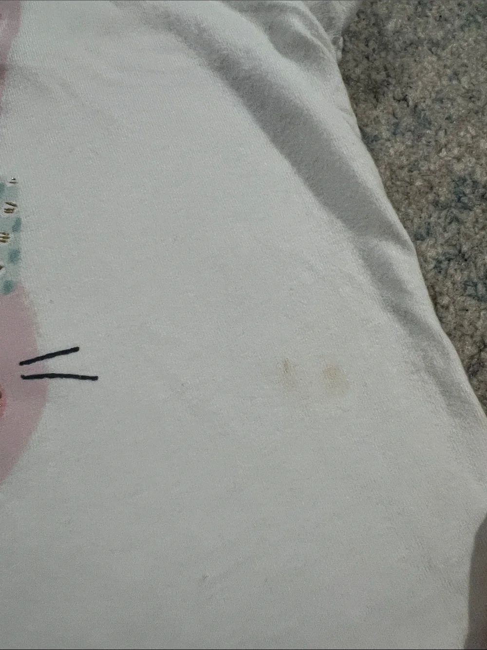Carter's White Top with Pink Ombre Bunny Tulle Dress